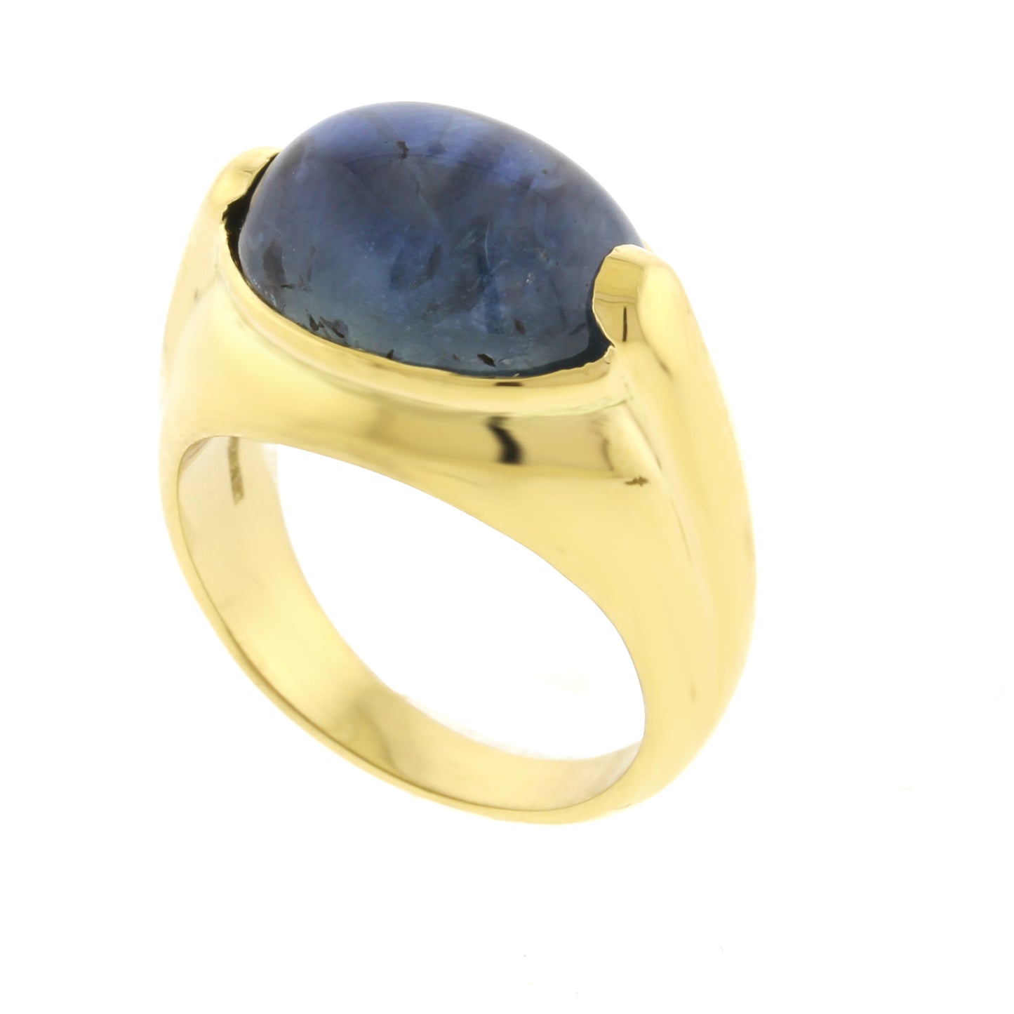 Bulgari Sapphire Cabochon Ring 18kt