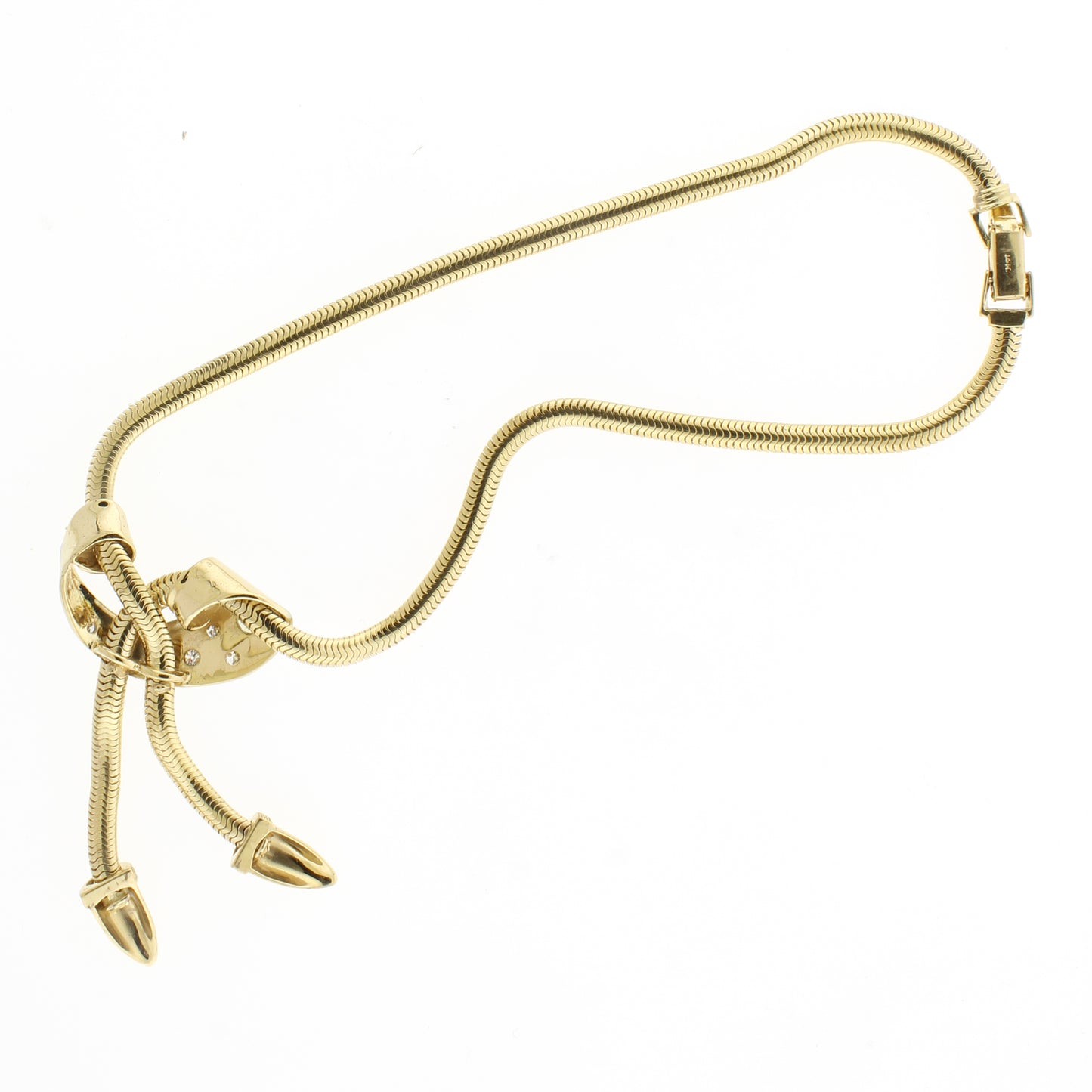 1950 Retro- Modern gold Tassel Necklace