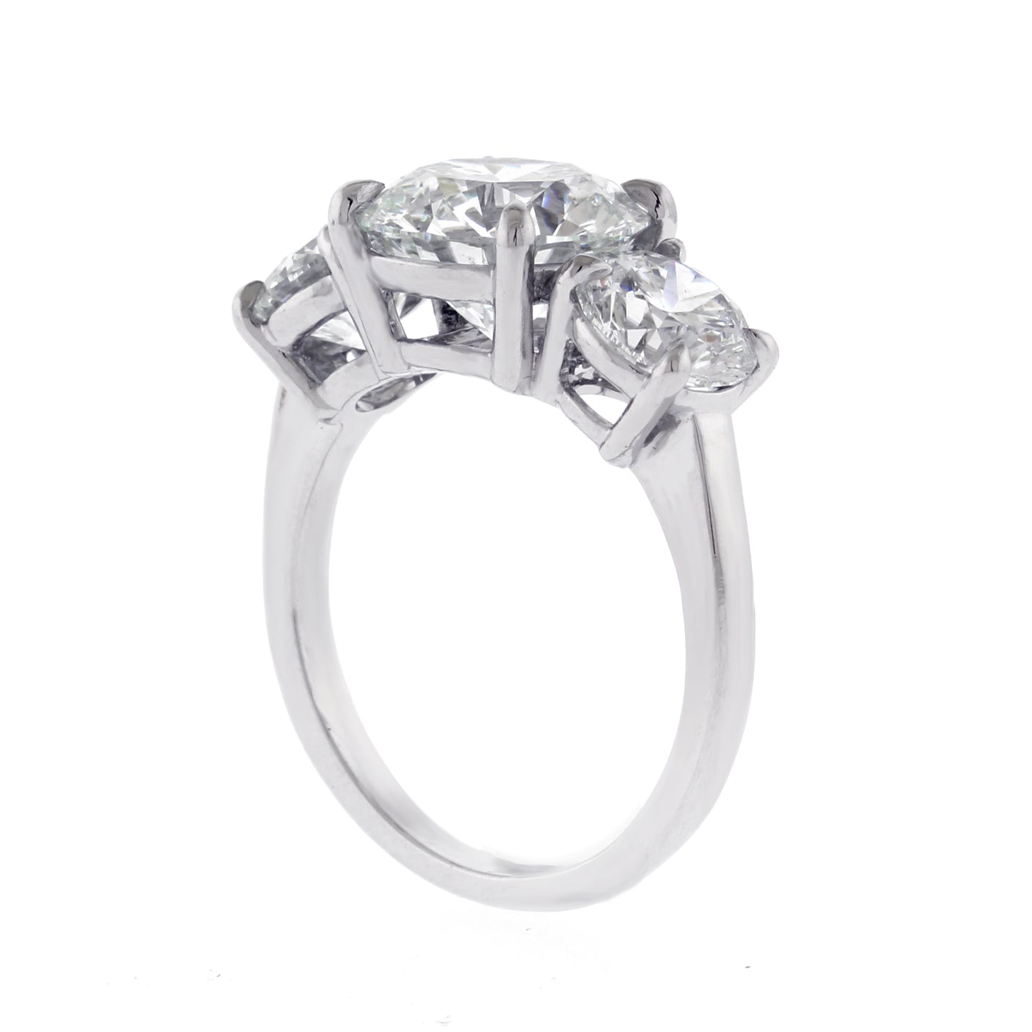 Three Stone Diamond Ring, Five Carat Total, by Pampillonia