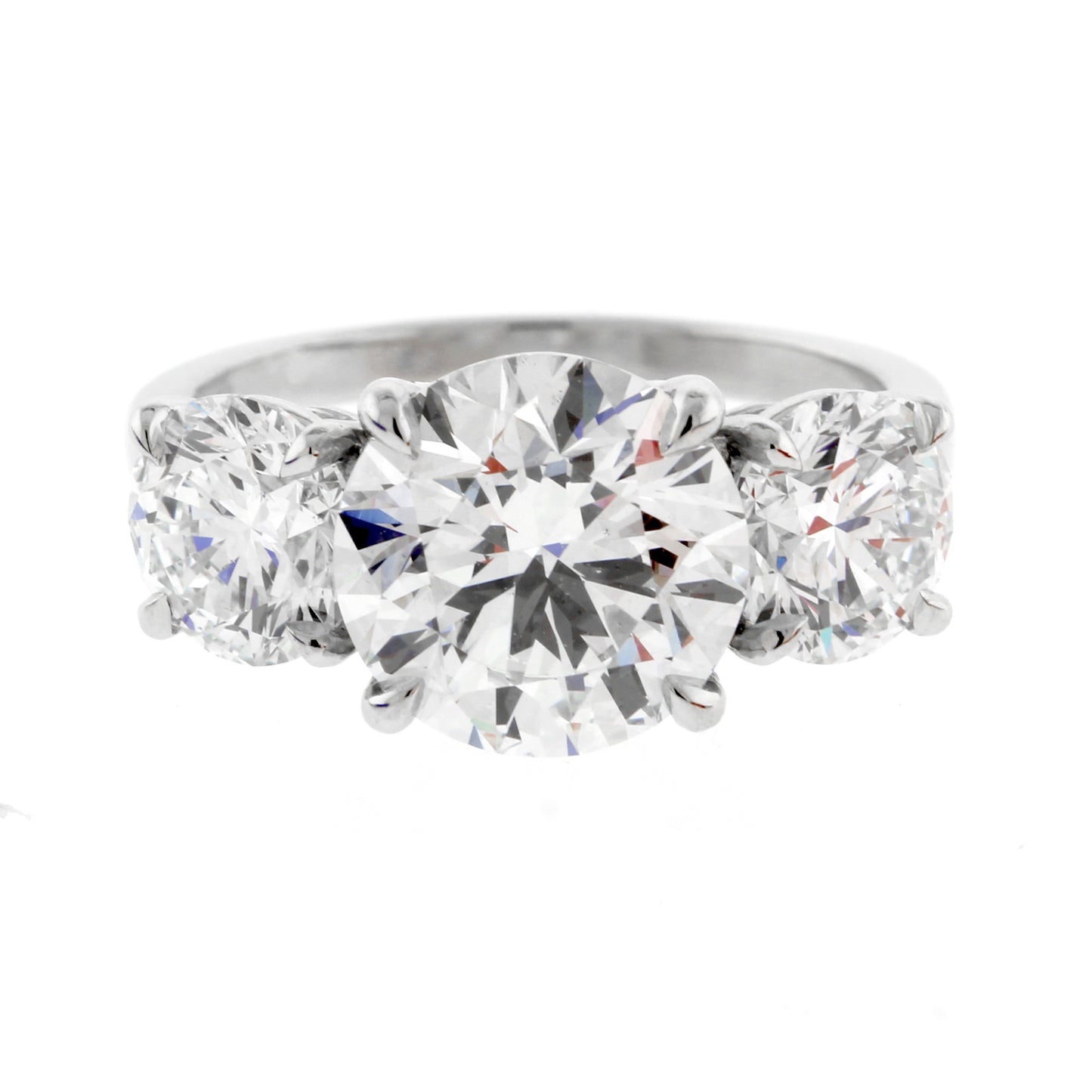 Three Stone Diamond Ring, Five Carat Total, by Pampillonia