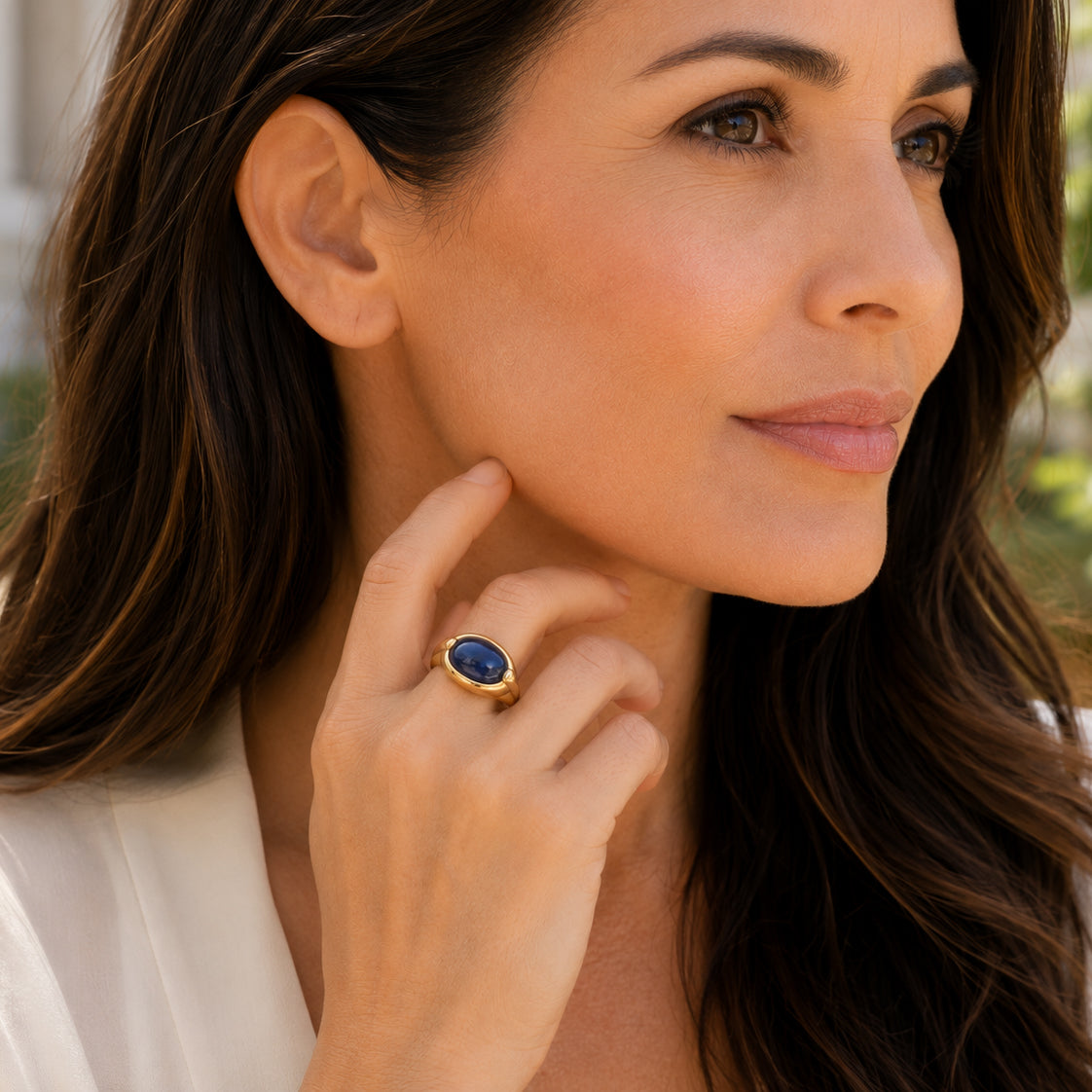 Bulgari Sapphire Cabochon Ring 18kt